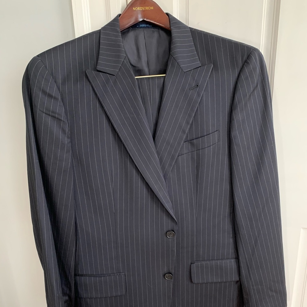 Joseph Abboud Men’s Suit (Navy Stripe)
